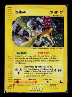 Pokemon Card Raikou Skyridge H26/H32 Holo Rare