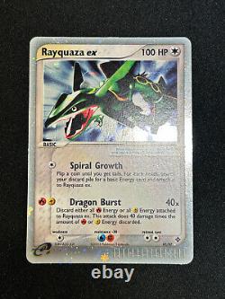 Pokemon Card Rayquaza ex EX Dragon 97/97 Ultra Rare Holo 2003