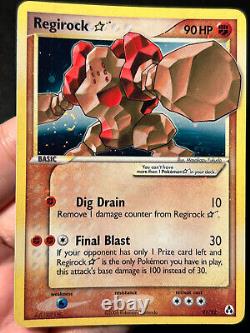 Pokemon Card Regirock Gold Star EX Legend Maker 91/92 Ultra Rare HOLO SWIRL