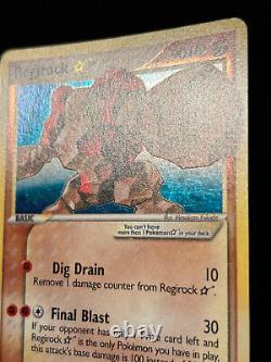 Pokemon Card Regirock Gold Star EX Legend Maker 91/92 Ultra Rare HOLO SWIRL