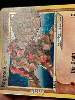 Pokemon Card Regirock Gold Star EX Legend Maker 91/92 Ultra Rare HOLO SWIRL