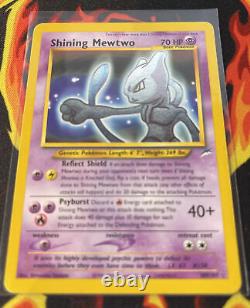 Pokémon Card SHINING MEWTWO 109/105 NEO DESTINY SECRET RARE Beautiful Card