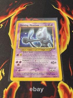 Pokémon Card SHINING MEWTWO 109/105 NEO DESTINY SECRET RARE Beautiful Card