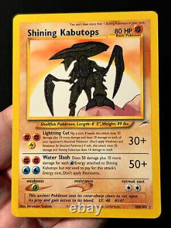 Pokemon Card Shining Kabutops Neo Destiny 108/105 Secret Rare