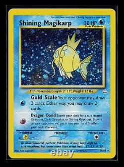 Pokemon Card Shining Magikarp Neo Revelation 66/64 HOLO Secret Rare SWIRL
