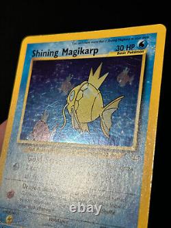 Pokemon Card Shining Magikarp Neo Revelation 66/64 Rare Double HOLO SWIRL