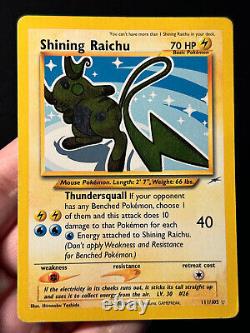Pokemon Card Shining Raichu Neo Destiny 111/105 Secret Rare