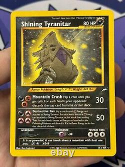 Pokemon Card Shining Tyranitar Neo Destiny 113/105 Secret Rare