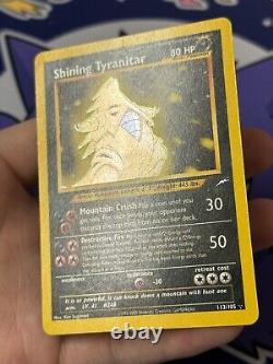 Pokemon Card Shining Tyranitar Neo Destiny 113/105 Secret Rare