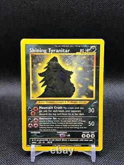 Pokemon Card Shining Tyranitar Neo Destiny 113/105 Shiny Secret Rare Holo DMG