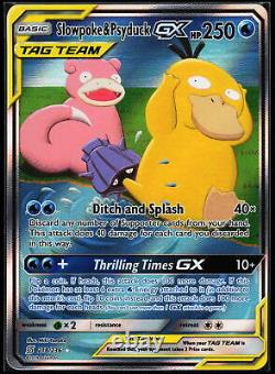 Pokemon Card Slowpoke & Psyduck GX Unified Minds 218/236 Alt Art Full Art