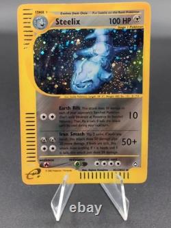 Pokemon Card Steelix H23/H32 Aquapolis Holo Rare WOTC Vintage Set SWIRL! LP+