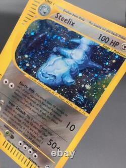 Pokemon Card Steelix H23/H32 Aquapolis Holo Rare WOTC Vintage Set SWIRL! LP+