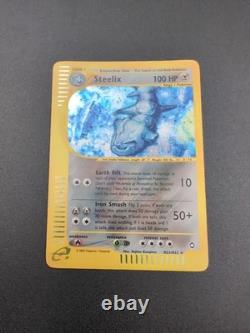Pokemon Card Steelix H23/H32 Aquapolis Holo Rare WOTC Vintage Set SWIRL! LP+