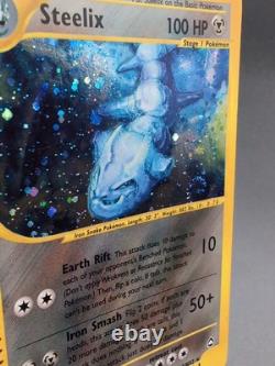 Pokemon Card Steelix H23/H32 Aquapolis Holo Rare WOTC Vintage Set SWIRL! LP+