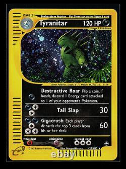 Pokemon Card Tyranitar Aquapolis H28/H32 Holo Rare