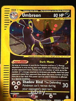 Pokemon Card Umbreon Aquapolis H29/H32 Holo Rare SWIRL