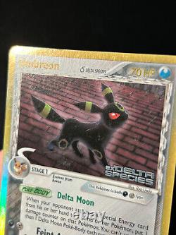 Pokemon Card Umbreon EX Delta Species 17/113 Reverse Holo Rare Stamped