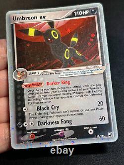 Pokemon Card Umbreon ex EX Unseen Forces 112/115 HOLO SWIRL Ultra Rare