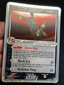 Pokemon Card Umbreon ex EX Unseen Forces 112/115 HOLO SWIRL Ultra Rare