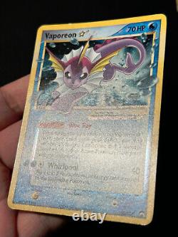 Pokemon Card Vaporeon Gold Star EX Power Keepers 102/108 Ultra Rare
