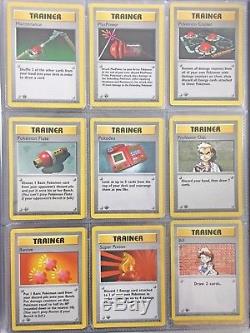 Pokemon Cards 1st Edition Base Set 74 Cards First Edition Holos Rares