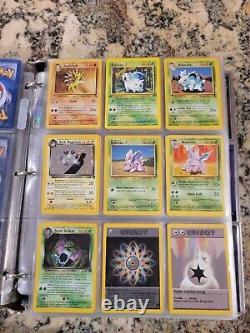 Pokemon Cards Collection 355 Cards! Binder WOTC RARE 1996 1998 1999 2000 Vintage