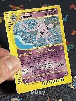 Pokémon Cards Espeon H9/H32 Holo Rare Aquapolis ITALIAN (MP)