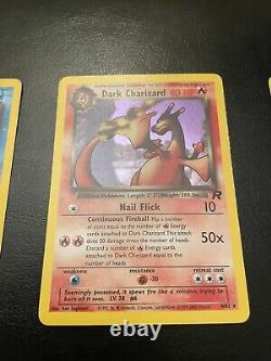 Pokemon Cards Lot Vintage Rare Rockets Charizard, Blastoise, Dragonite All NM