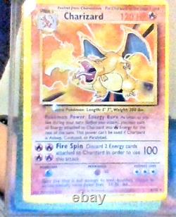 Pokemon Cards TCG 1995, 96, 98 Charizard 4/102 Rare Vintage