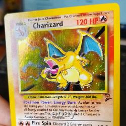 Pokemon Charizard 4/130 Holo Rare Base Set 2 Lp