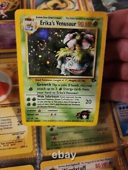 Pokemon Childhood Binder Vintage WoTC Lot of Cards Holos Rares Erika's Venusaur