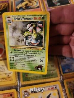 Pokemon Childhood Binder Vintage WoTC Lot of Cards Holos Rares Erika's Venusaur