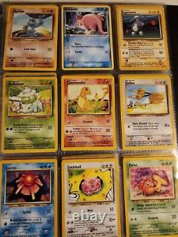 Pokemon Childhood Binder Vintage & WoTC Lot of Cards Holos Rares Shadowless ex