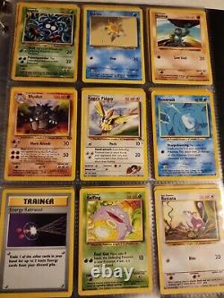 Pokemon Childhood Binder Vintage & WoTC Lot of Cards Holos Rares Shadowless ex