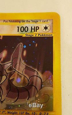 Pokemon Crystal Nidoking 150/147 Aquapolis Secret Rare Holo Card NM Condition
