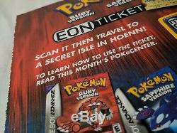 Pokemon EON TICKET Ruby Sapphire GBA E-Reader Card Nintendo Power 173 Rare Promo