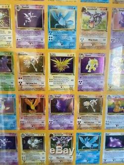 Pokemon Fossil Holo Rare Uncut Sheet (110 Cards) Kay Bee Toys FRAMED EXCELLENT