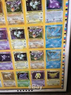 Pokemon Fossil Hologram Uncut Sheet of 110 Cards, Very Rare Find 1/99 Made