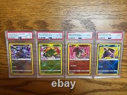 Pokemon GO Radiant Charizard, Blastoise, Venusaur, Eevee PSA 10 Set