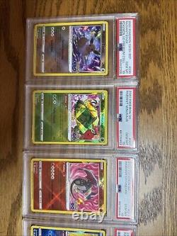 Pokemon GO Radiant Charizard, Blastoise, Venusaur, Eevee PSA 10 Set