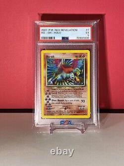 Pokemon Ho-Oh Neo Revelation Holo Rare 7/64 PSA 5 WOTC