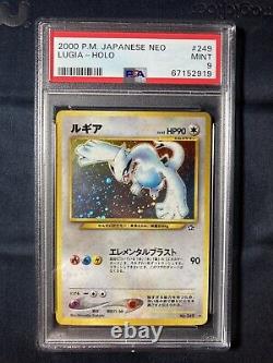Pokemon Lugia Neo 1 Japanese Holo Rare # 249 PSA 9 Mint Card