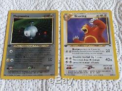 Pokemon Neo Discovery set complete 75 card set Ultra rare includes 1st editions