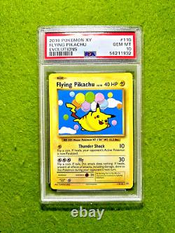 Pokémon PSA 10 Flying Pikachu POKEMON TCG CARD Evolutions 2016 Pokémon XY GEM MT