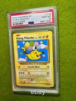 Pokémon PSA 10 Flying Pikachu POKEMON TCG CARD Evolutions 2016 Pokémon XY GEM MT