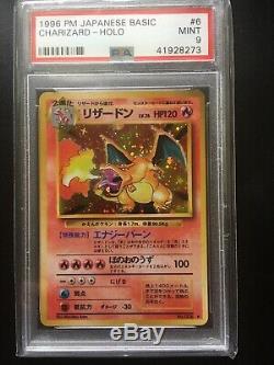 Pokemon PSA 9 MINT CHARIZARD 1996 Japanese Base Set Original Holo Rare Card