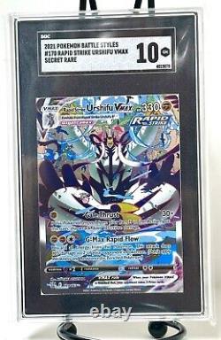 Pokemon PSA Rapid Strike Urshifu VMax Alt Art Secret Rare 170/163 GM Mint SGC 10