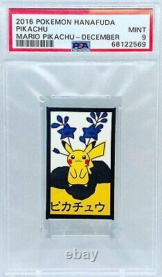 Pokemon Pikachu Rare Hanafuda Card TCG Rare Pikachu PSA 9 Mint