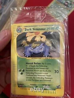 Pokemon Promo Dark Ivysaur #6 & Dark Venusaur #7 2003 SEALED 8-pack cards! Rare